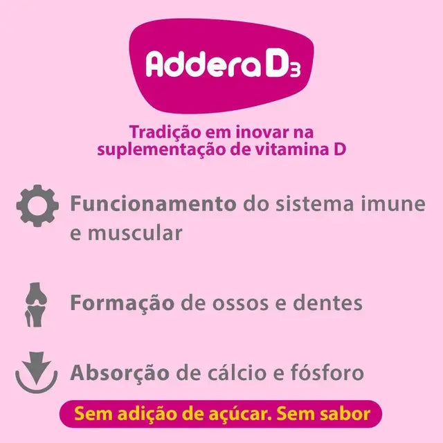 Vitamina D 400UI Addera D3 Gotas 10ml