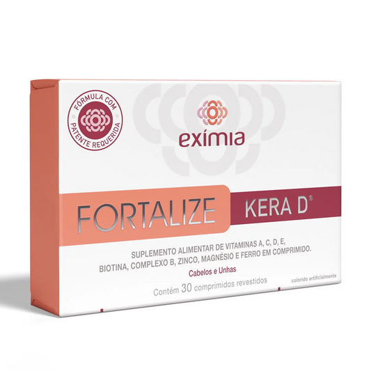 Suplemento Vitamínico Exímia Fortalize Kera D - 30 Comprimidos