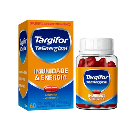 Vitamina C 500mg + Arginina 500mg Targifor TeEnergiza! 60 comprimidos