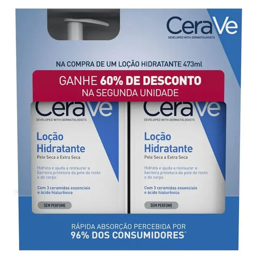 Kit Loção Hidratante Corporal CeraVe 473ml 2 unidades