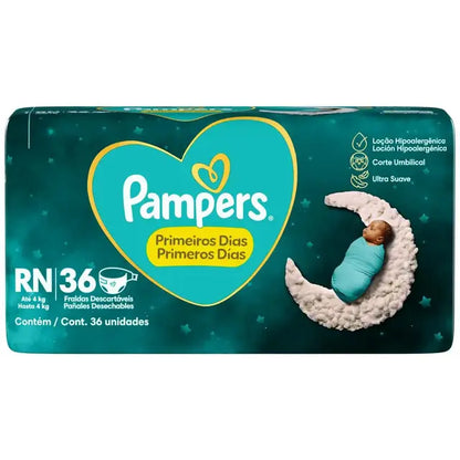 Fralda Pampers Recém Nascido RN 36 unidades