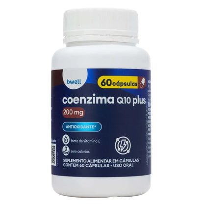 Coenzima Q-10 bwell 200mg + Vitamina E 10mg 60 cápsulas