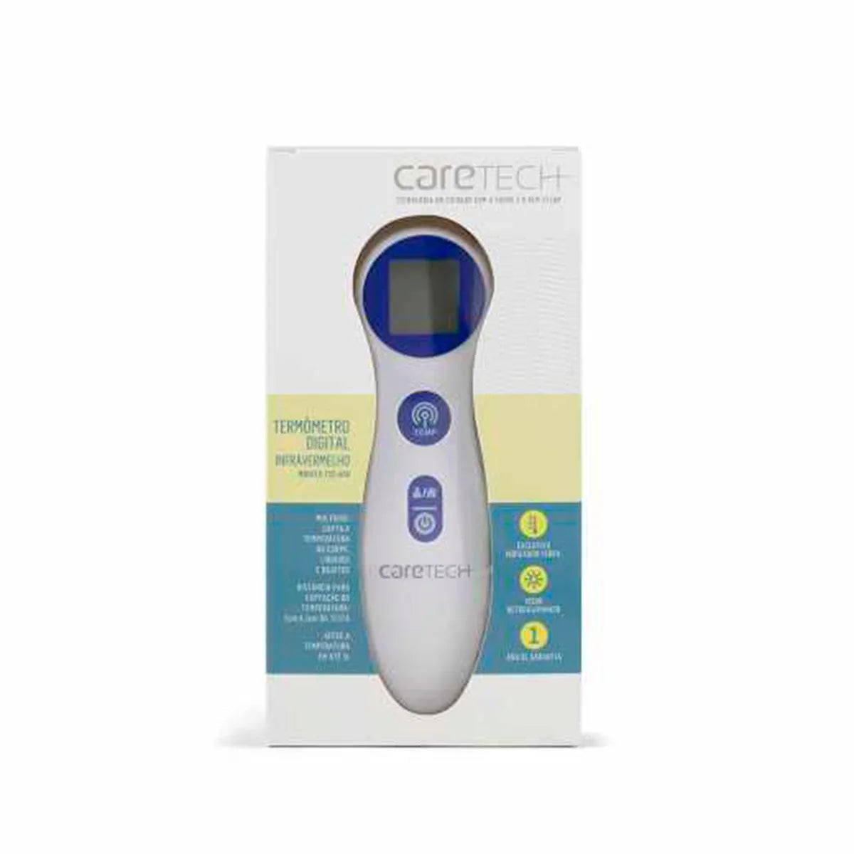 Termômetro Digital Infravermelho Caretech TSC-400 1 Unidade