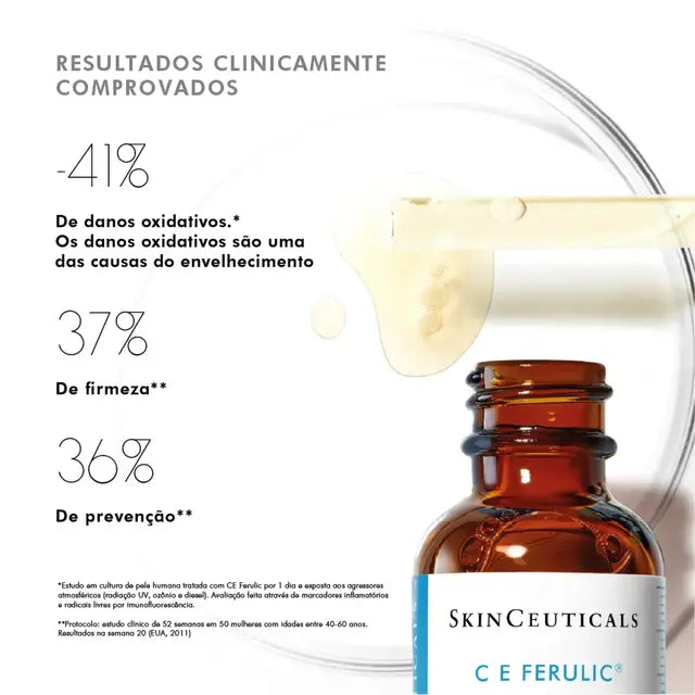 Sérum Facial Anti-Idade SkinCeuticals C E Ferulic Vitamina C 15%, E e Ácido Ferúlico 30m