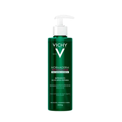 Kit Facial Vichy Gel de Limpeza Normaderm Phytosolution Pele Oleosa a Acneica 300g + Protetor Solar Idéal Soleil Clarif