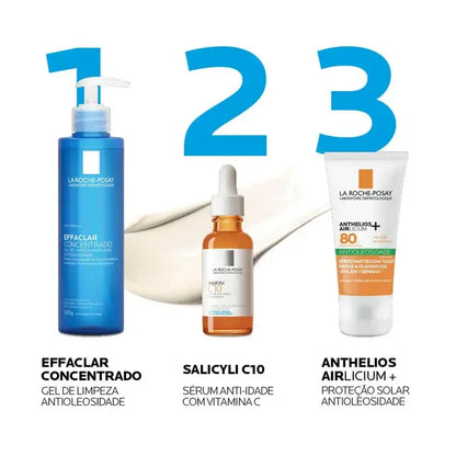 Protetor Solar Facial La Roche-Posay Anthelios Airlicium+ FPS 80 Alta Proteção Antioleosidade 40g