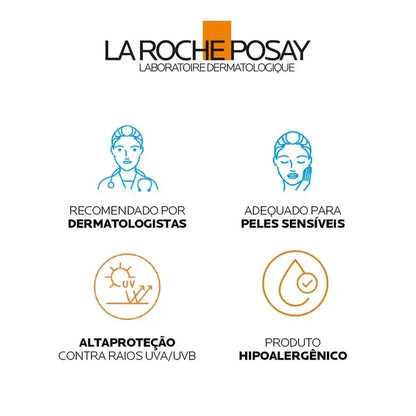 Protetor Solar Facial La Roche-Posay Anthelios Airlicium+ FPS 80 Alta Proteção Antioleosidade 40g