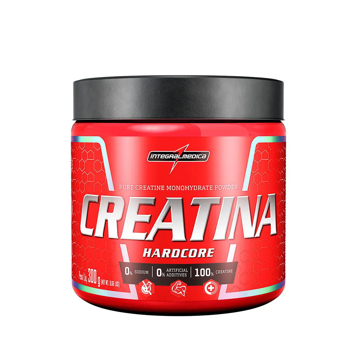 Creatina Hardcore 300g - Integral Médica - Pura